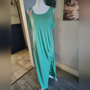 NWT Green Sleeveless Maxi Dress #245